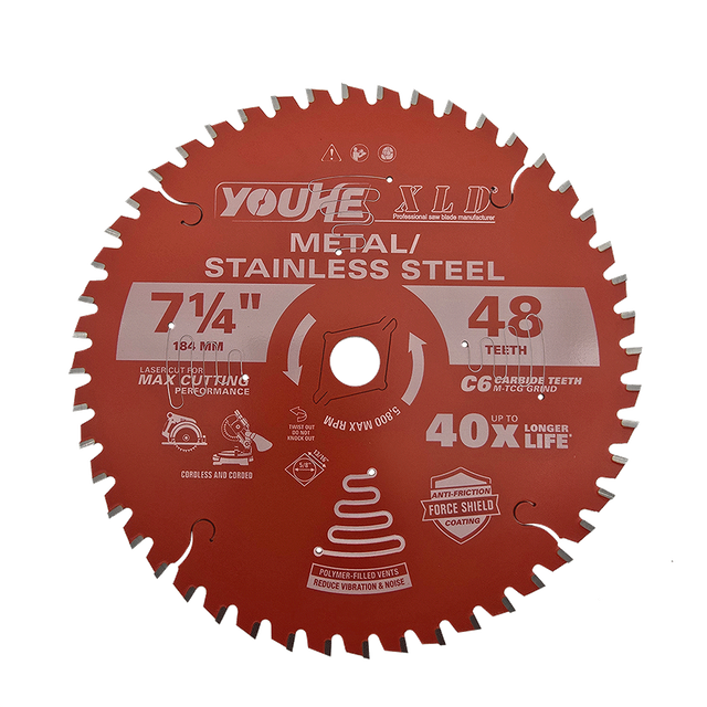 7-1/4" 184MM*48T TCT Metal Cutting Saw Blade