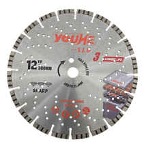 12" 300*25.4MM Laser Welded Diamond General Purpose Saw Blade with Holes