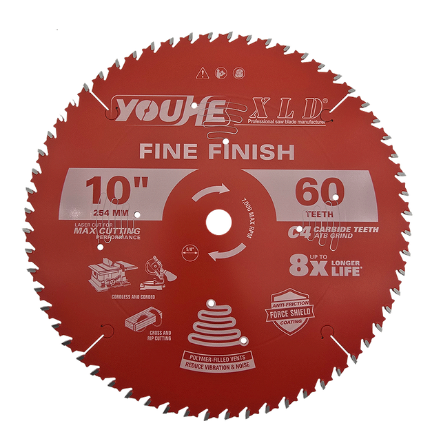 10" 254MM*60T TCT Wood Cutting Saw Blade with Rebound Tooth
