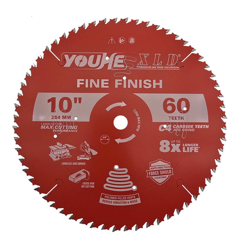 10" 254MM*60T TCT Wood Cutting Saw Blade with Rebound Tooth