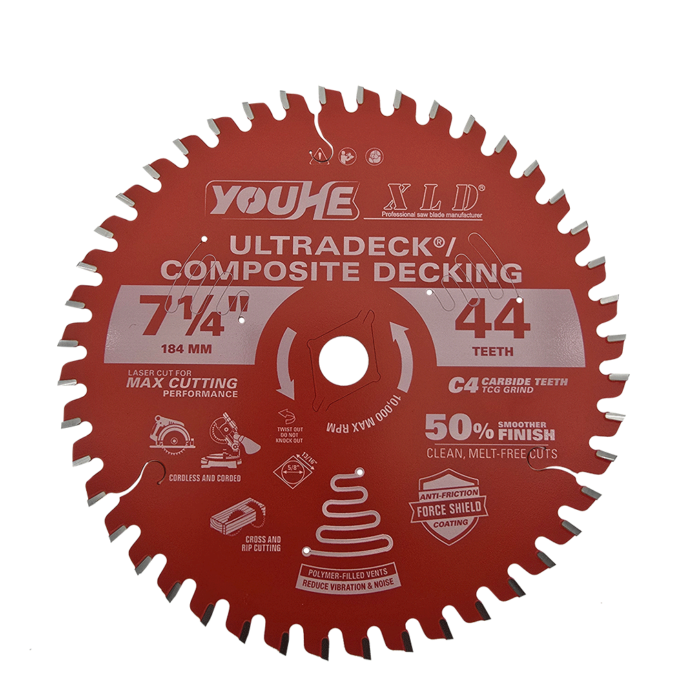 7-1/4" 184MM*24T TCT Wood Cutting Saw Blade