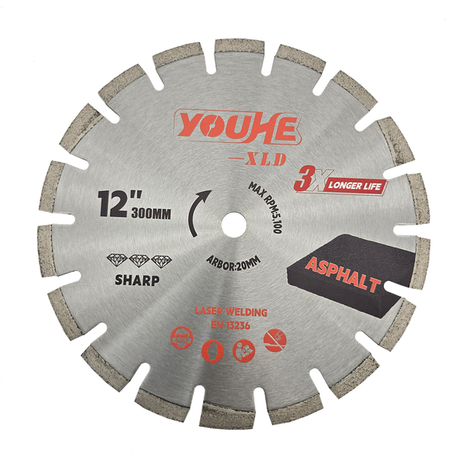 12" 300*20MM Laser Welded Diamond Asphalt Saw Blade