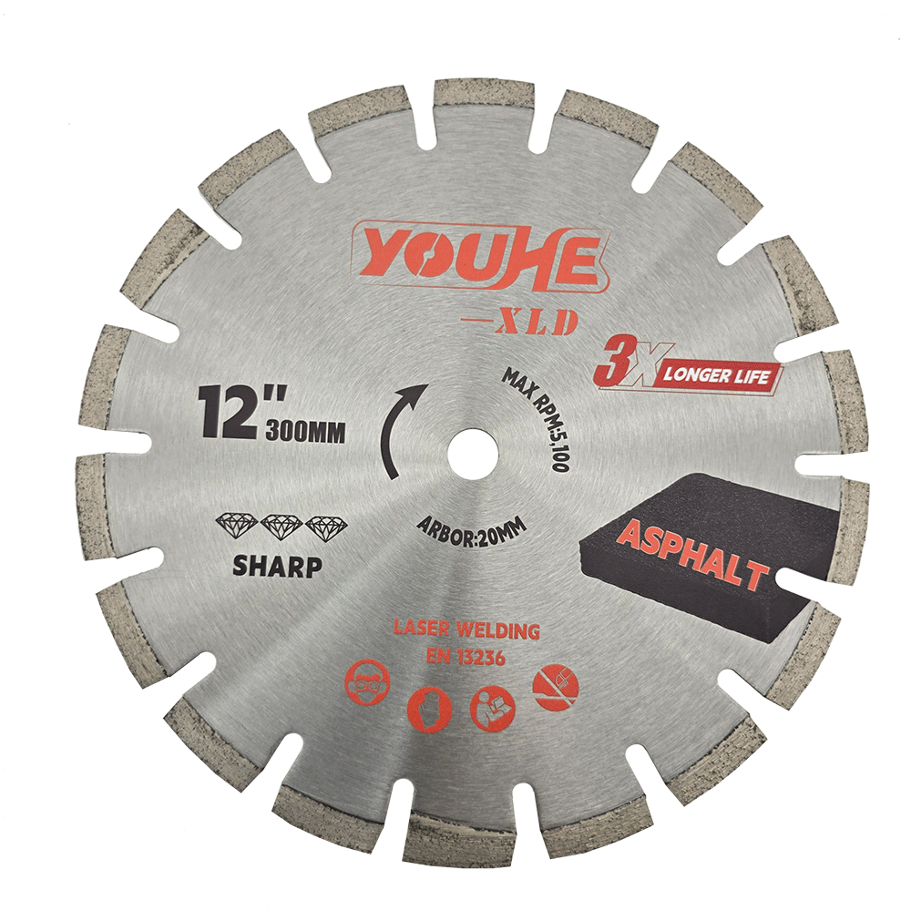 12" 300*20MM Laser Welded Diamond Asphalt Saw Blade