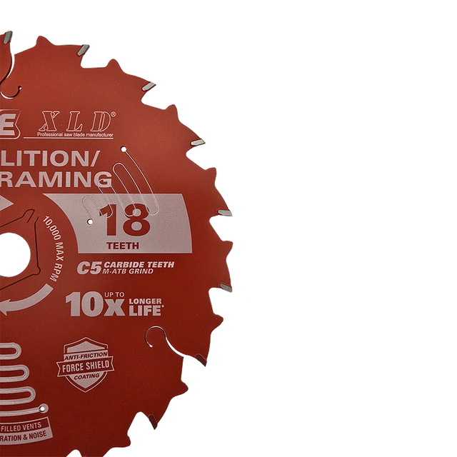 6-1/2" 165MM*18T TCT Teflon Coating Wood Cutting Saw Blade