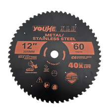 12" 305MM*60T TCT Teflon Coating Metal Cutting Saw Blade