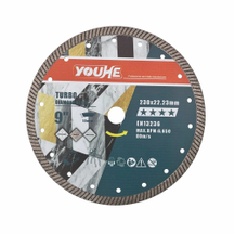 9" 230*25.4MM Hot-pressed Diamond Turbo Saw Blade