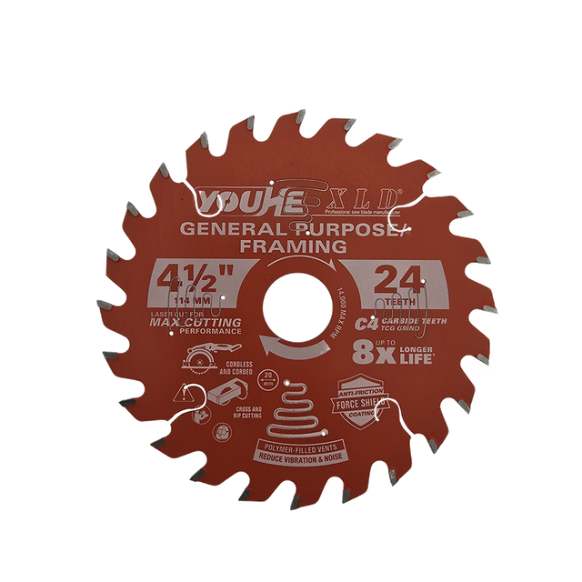 4-1/2" 114MM*24T TCT Wood Cutting Saw Blade