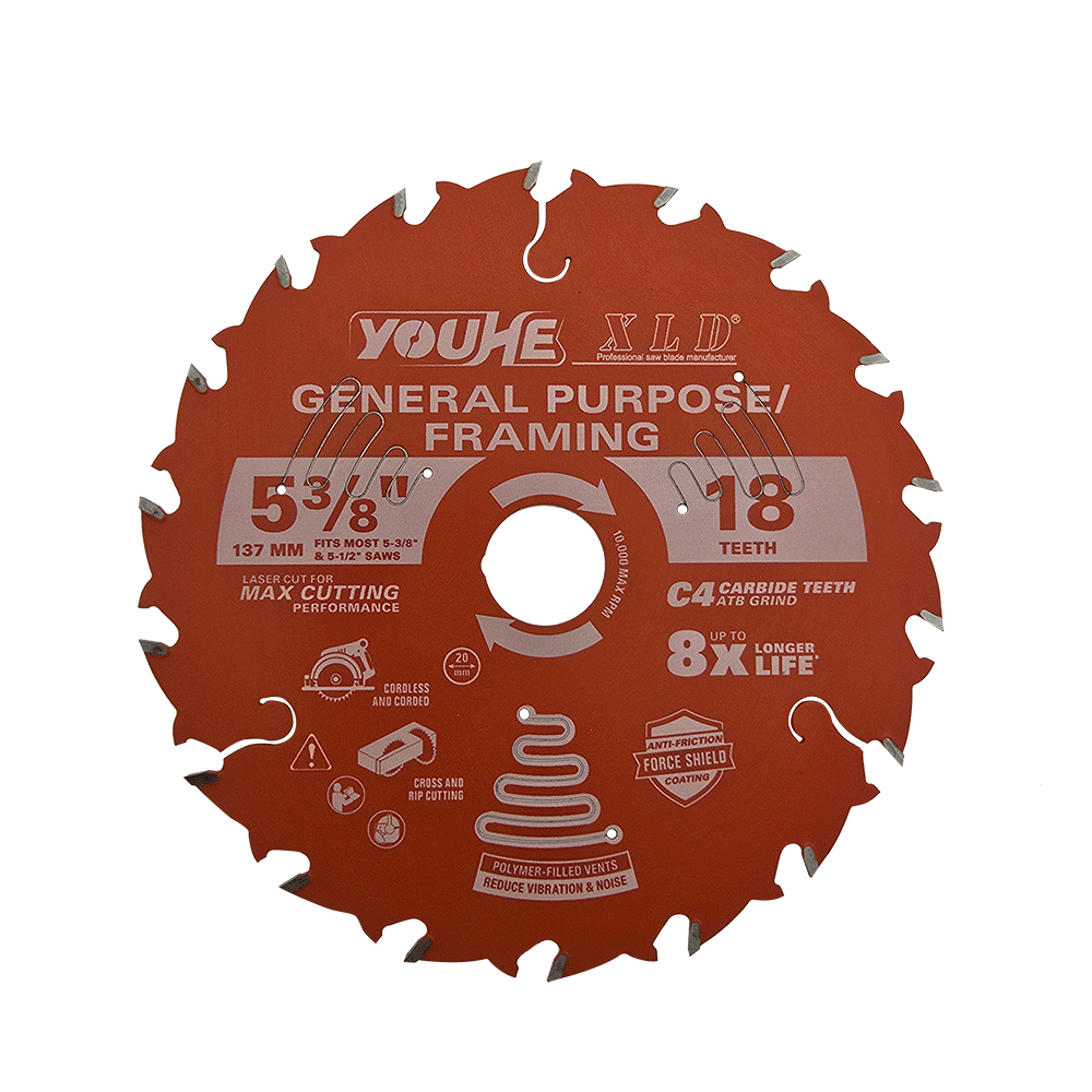 5-3/8" 137MM*18T TCT Wood Cutting Saw Blade