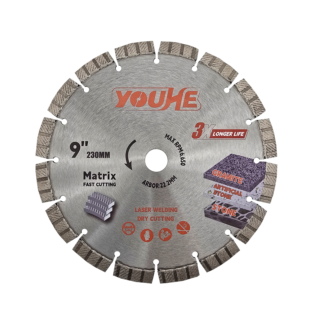 9" 230*22.23MM Laser Welded Matrix Diamond General Purpose Saw Blade