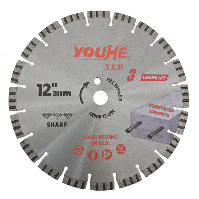 12" 300*25.4MM Laser Welded Diamond Concrete Saw Blade