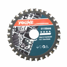 4" 110MM*30T TCT Iron Cutting Saw Blade