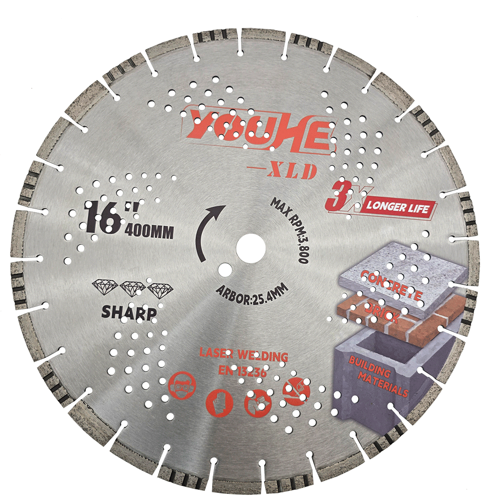 16" 400*25.4MM Laser Welded Diamond General Purpose Saw Blade