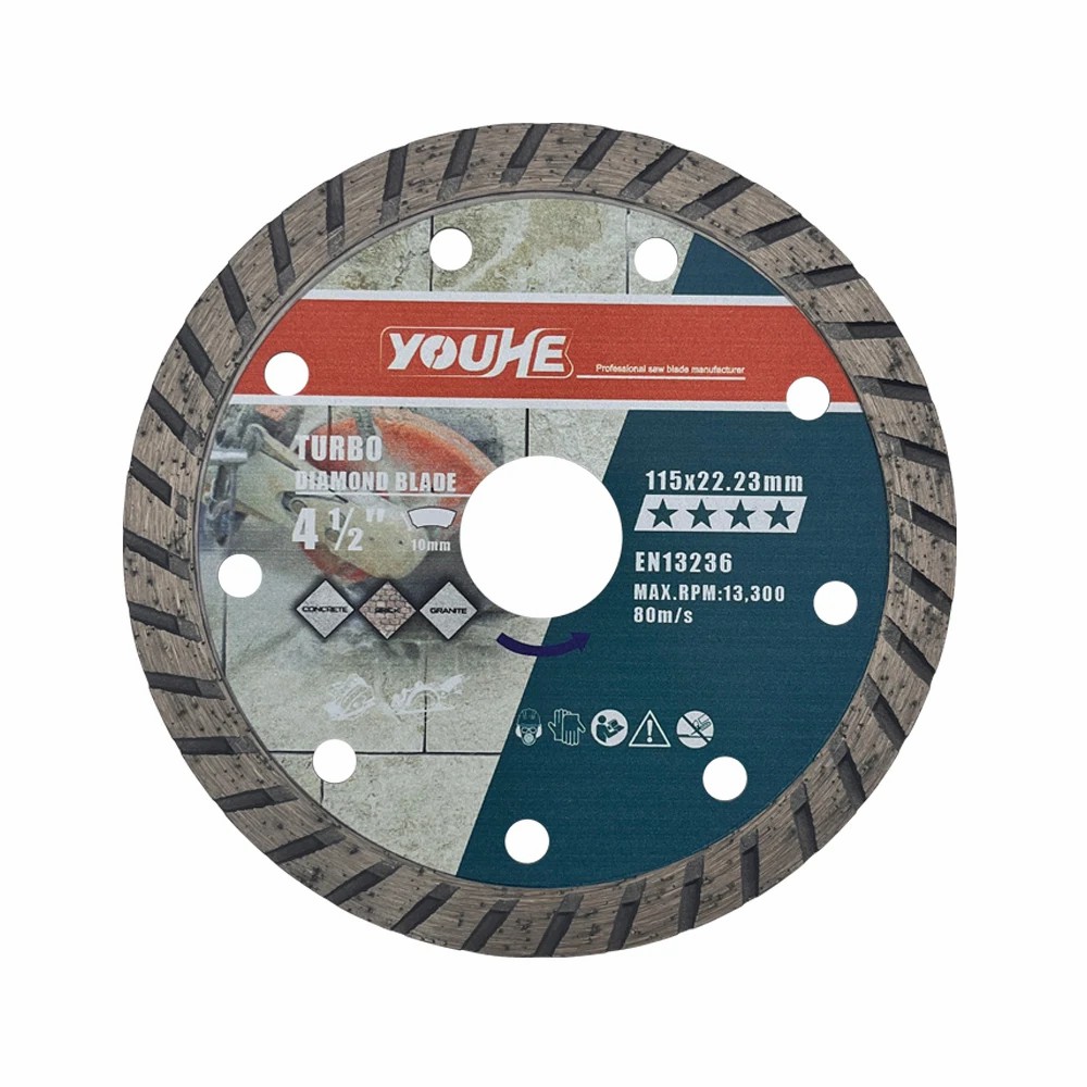 4-1/2" 115*22.23MM Cold-pressed Diamond Turbo Saw Blade